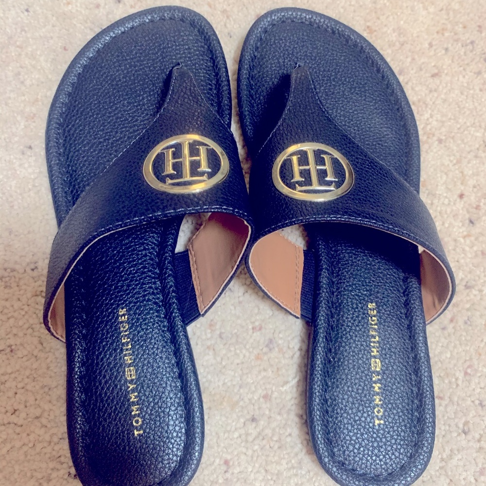 Tommy Hilfiger thongs.